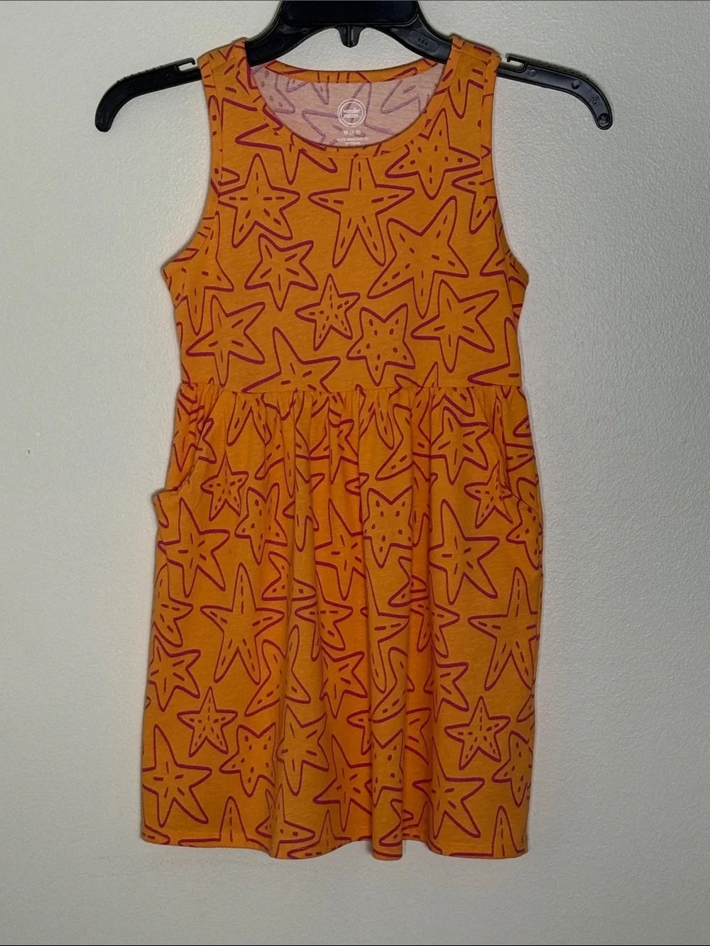 wonder nation Orange Starfish Print Tank Dress